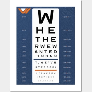 Whether we wanted it or not eye test Posters and Art